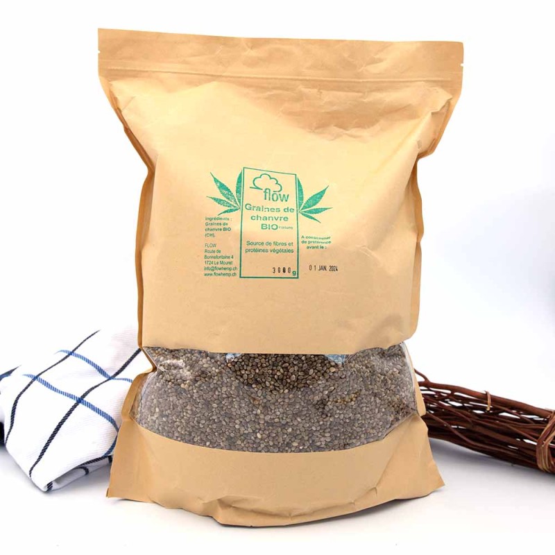 Graines de chanvre 3 kg nature