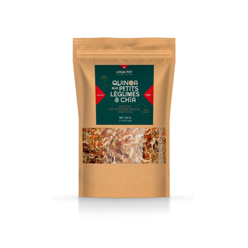 Quinoa aux petits légumes et chia 129g
