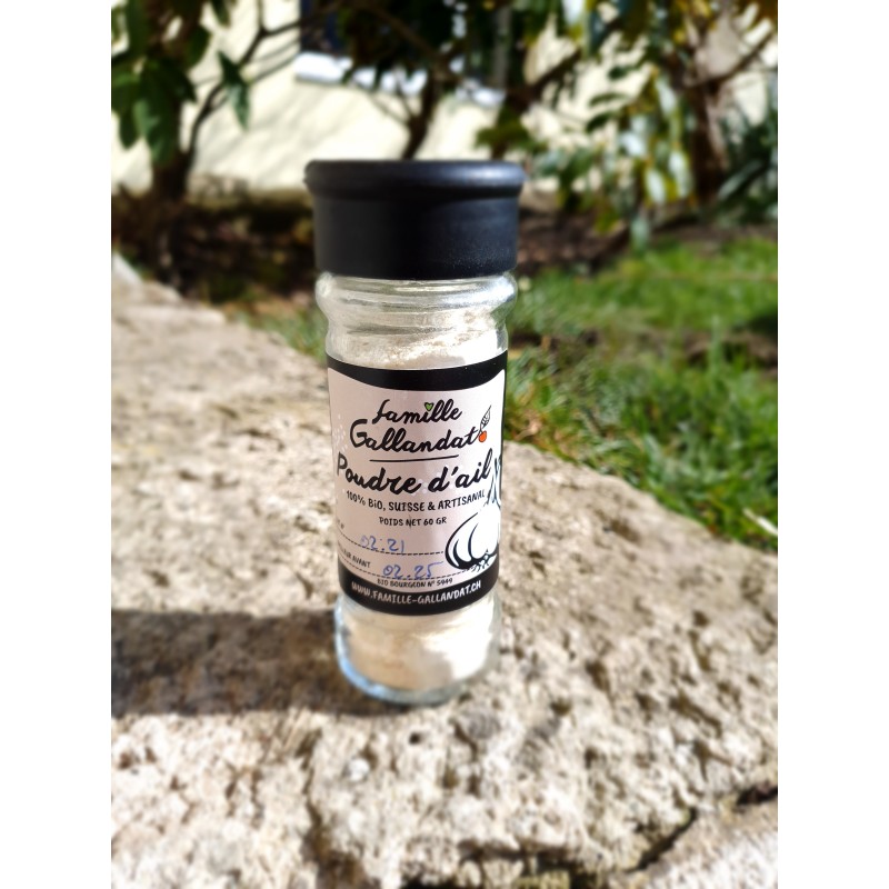 Poudre d'ail bio suisse