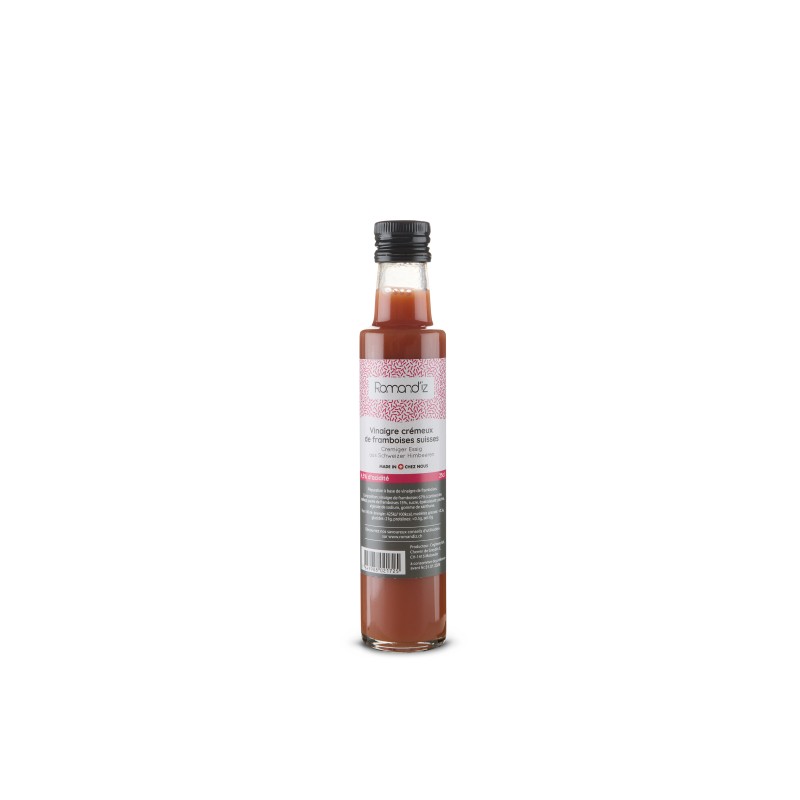 Vinaigre crémeux de framboises romandes