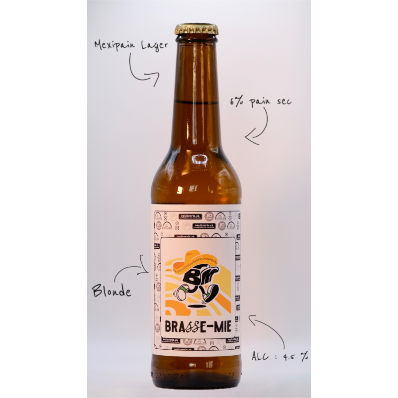 Bière Mexipain Lager 6% de pain, 4.5% alcool