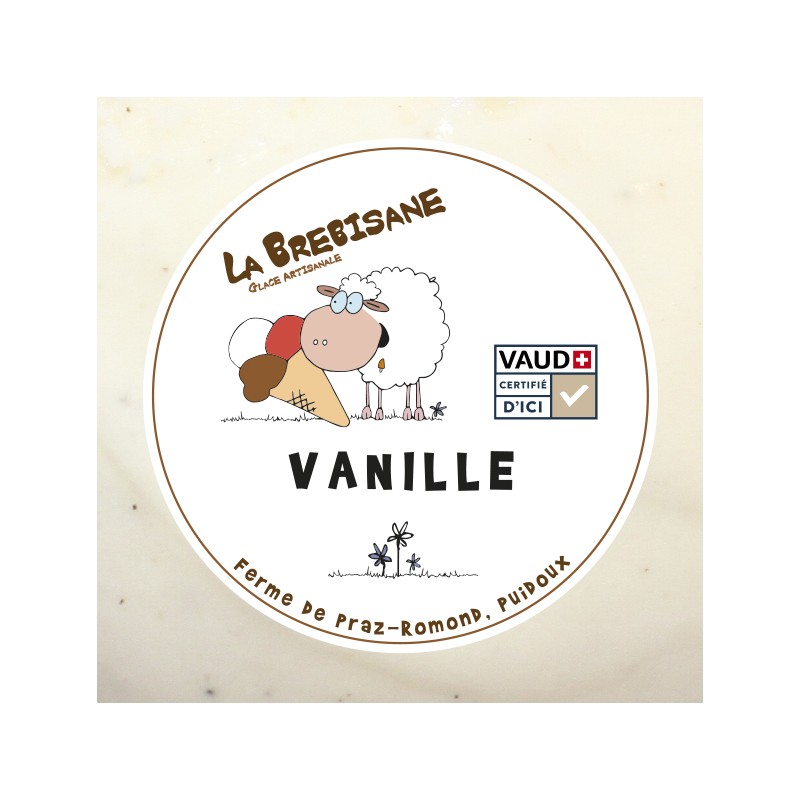 Glace vanille Vaud+ 500ml (par 6)