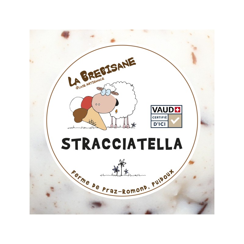 Glace Stracciatella Vaud+ 500ml ( par 6)