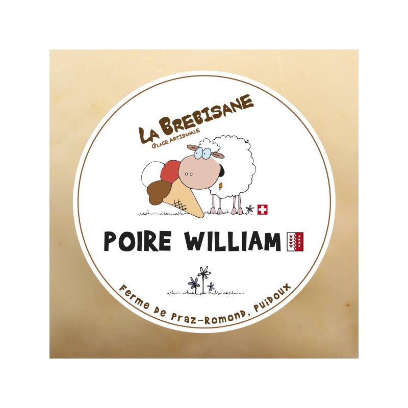 Glace Poire william valaisannes 500ml (par 6)