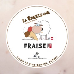Glace fraises valaisannes...