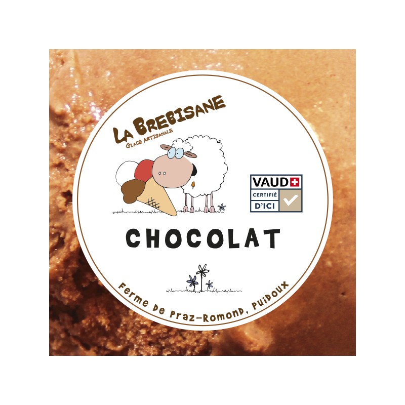 Glace chocolat Vaud+ 500ml (par 6)