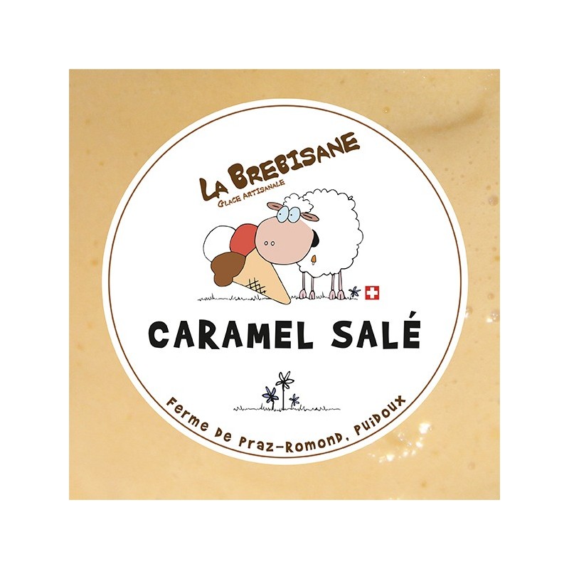 Glace caramel salé Vaud+ 500ml (par 6)