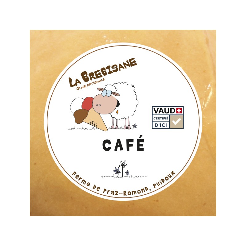 Glace café Vaud+ 135 ml ( par 6)