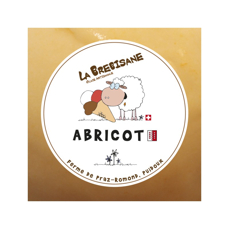 Glace abricots valaisans 500ml (par 6)